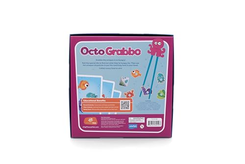 OctoGrabbo Juego de Mesa para Niños 4+ | Práctica con Palillos, Cartas de Animales Marinos, Diversión Familiar para 2-4 Jugadores miniatura 2