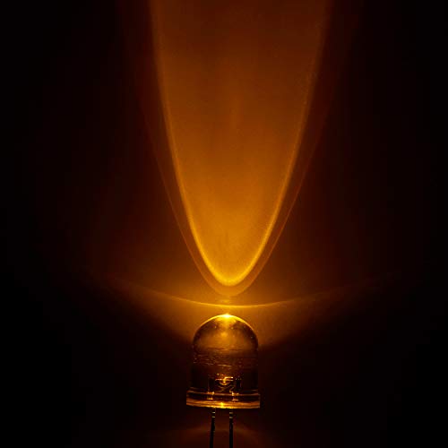 Chanzon 50 pezzi 10mm LED giallo luci a diodi