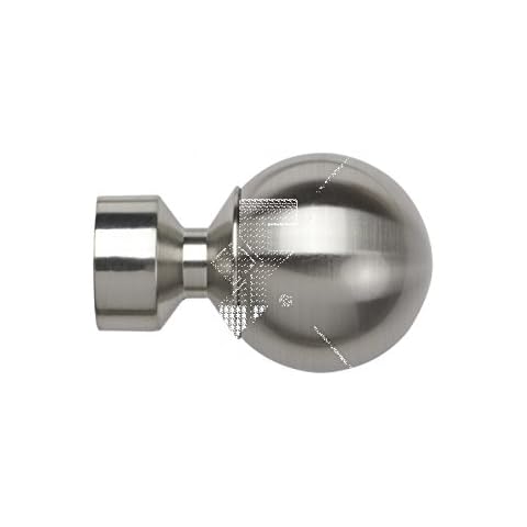 SPEEDY Satin Silver Curtain Pole Finials Cover