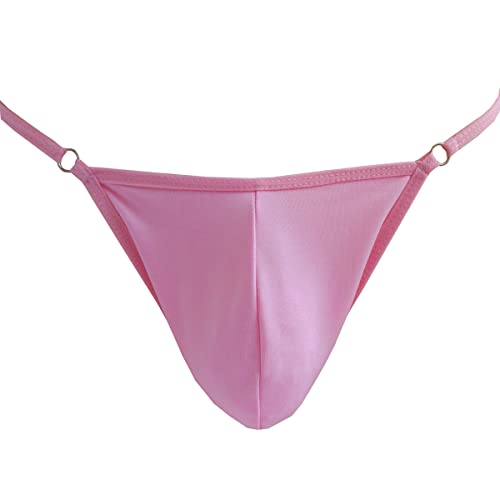 VemeFufu Homme String Jockstrap Taille Unique Couleur Rose (NeiKu-DingziX-Fen)