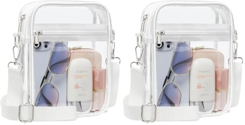 Image of PACKISM Clear Purse for Stadium Events - Clear Crossbody Bag for Women