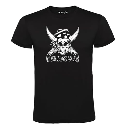 Camiseta Negra Marea: Lleva el Espíritu del Rock Contigo | 100% Algodón, Tallas S a XXL para Hombres (M)