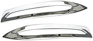 ABS Chrome Rear Fog Light Trim Cover 2pcs for Mercedes-Benz GLC X253 2015-2019