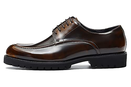 Santimon Men's Oxfords Casual Dress Shoes Genuine Leather Derby Fashion Formal Tuxedo Walking Shoes for Men2