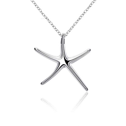 Collier en Argent Sea Star anti-allergique pour peaux sensibles, fini les rougeurs cutanées