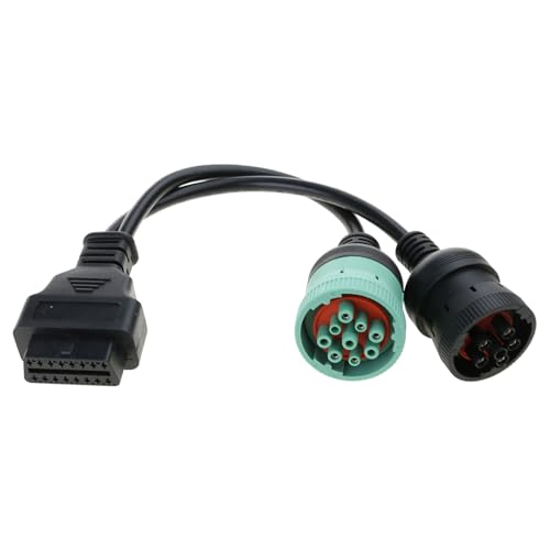 Wengjack J1939/J1708/J1587 9+6pin To 16Pin Y Adapter Cable