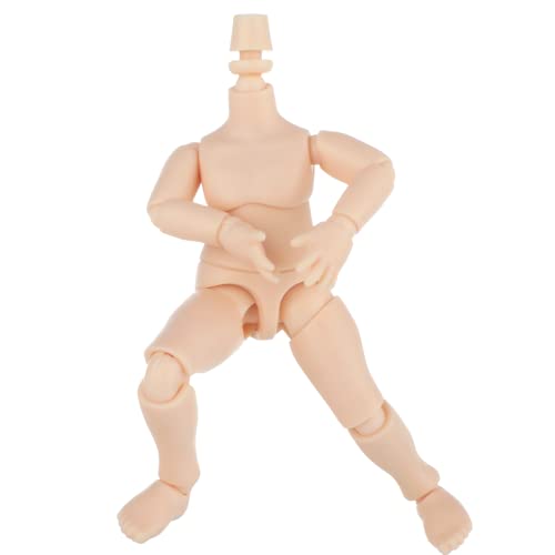 Doll Body, 10Cm/4In Joint Doll Body For 1/12 Scale Bjd Doll Head, Movable Joints Action Figure Body With Spare Hands & Stand For Diy Replacement, Head Not Included #TOP1