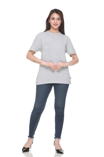 Image of GODFREY Women Round Neck Half Sleeve Cotton T Shirts