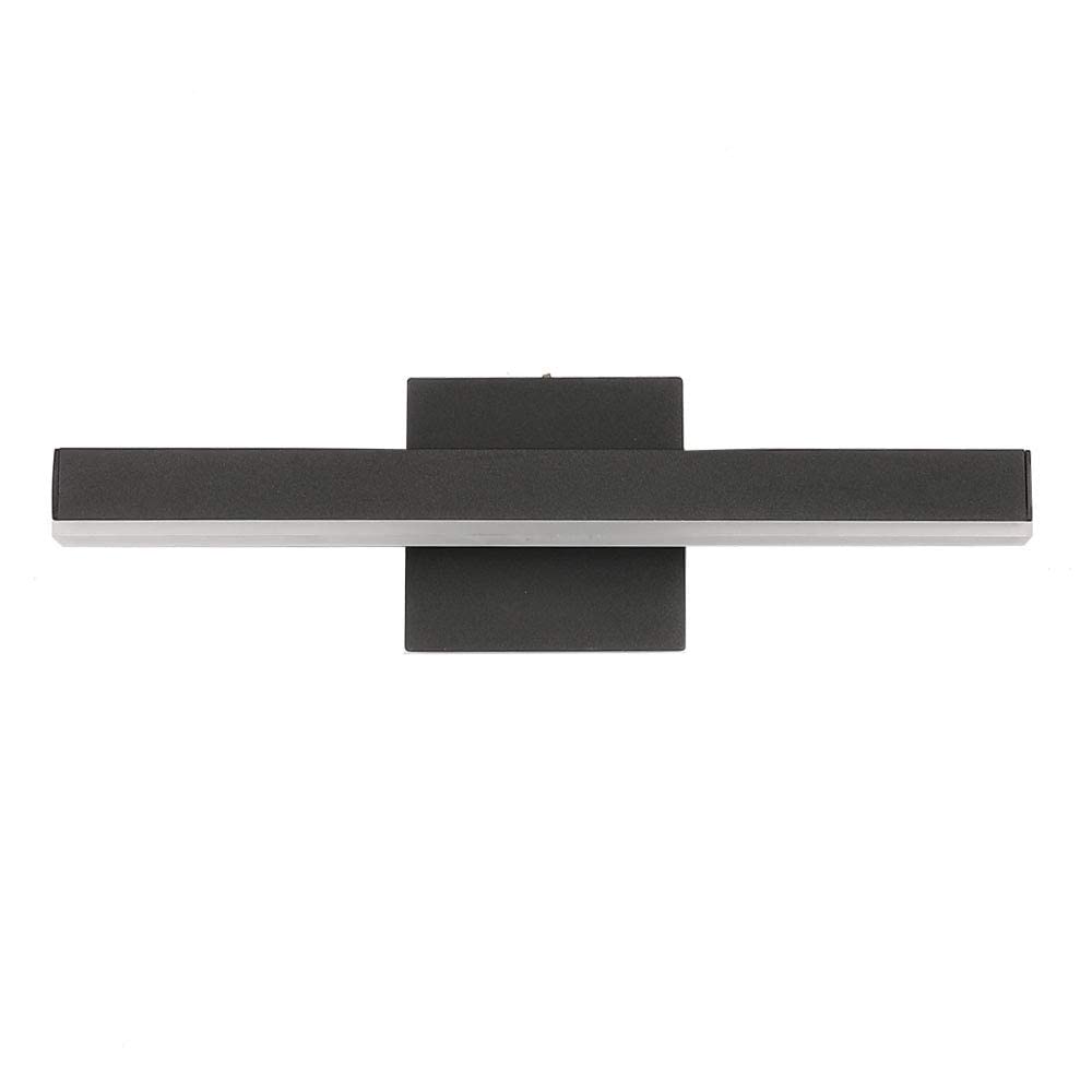HXYSXHJUO Bathroom Vanity Light Fixtures Matte Black 15.75inch 9W LED 6000K Modern Metal Wall Sconce