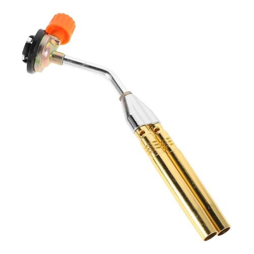 Abaodam Propane Torch Dual Tube Adjustable Flame Nozzle for Soldering and Outdoor Cooking Portable Design for Grilling and Baking Activities