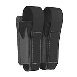 Peminkoo Tactical K Type 9MM Doppelmagazintasche Molle-System Paintball-Zubehör Gürteltasche Jagdmagazin Schießausrüstung (Grey)