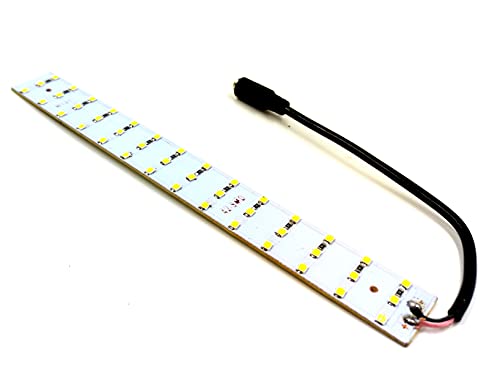 Image of INVENTO 5Pcs 12V 15W 2835 LED Strip White Color 42 SMD LED Plate 200x25x2.5mm with 5.5mm DC Jack High Power Ultra Bright