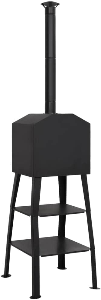 YAFF Outdoor Pizza Oven Charcoal Fired with 2 Fireclay Stones (62.216lbs)