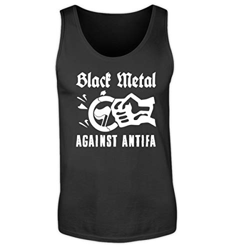 Camiseta de tirantes para hombre Black Metal en color negro de estilo alternativo