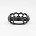 Knuckle Duster Ring Black For Men Stainless Steel Punk Biker Ring Skull Fighter Boxing Gloves Jewelry Size 11