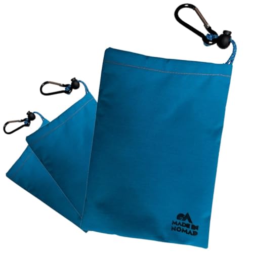MADE IN NOMAD Pack 's Trip Boys - Juego de 3 organizadores de Viaje Impermeables de Gore-Tex®, Organizador de Maletas, Bolsas para Ropa Sucia, Bolsa, Accesorios de Camping, Pinzas, Accesorios