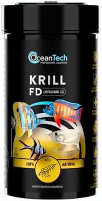 Ocean Tech Ração Para Peixe Krill FD 10g - Alimento Natural Liofi...