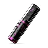 Wormhole Tattoo Gun Wireless Tattoo Machine LED Digital Display Wireless Tattoo Pen Tattoo Pen with 2100mah Capacity Detachable Tattoo Power Supply for Beginner and Artist HP67-B