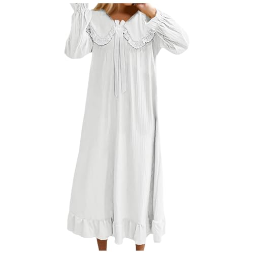 Chemise de nuit longue en satin fluide et dentelle élégante pour femme