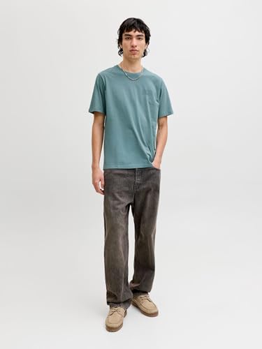 JACK & JONES Jjecorp T-Shirt SS à col Rond avec Logo Noos, Bleu minéral., XL