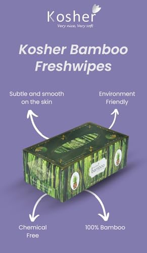 Image of Kosher Bamboo Facial Tissue Box - Pack of 4 - Made of Pure bamboo Pulp - 2 Ply - 100 pulls each (GreenGrove)
