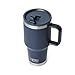 YETI Rambler 30 oz Travel Mug with Flip Straw Lid – Stainless Steel, Vacuum Insulated, Leakproof, Cup Holder Friendly, Navy