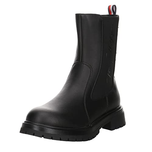 Tommy Hilfiger Mädchen Stiefel Schuhe Chelsea Boots Synthetikkombination...