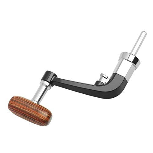 Carrete De La Pesca Manivela Metal De Giro del Carrete De Pesca De La Manija a Máquina Plegable De Oscilación del Brazo con La Pesca Perilla De Madera Tackle Accesorios