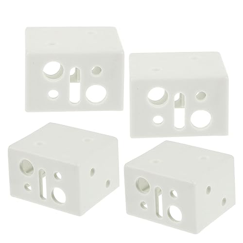 Genérico Piezas Fijas para Persianas De Instalación De Dos Cabezales Accesorio Resistente para Ventanas Ciegas Material Duradero Fácil De Instalar 4 Piezas