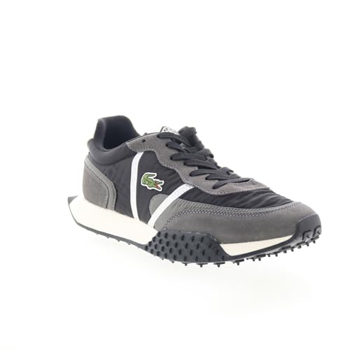 Lacoste Mens L-Spin Deluxe Sneaker, BLK/DK Gry, 9.5