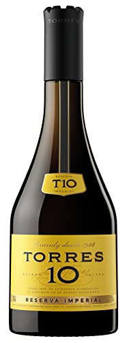 Torres Brandy | 10 Reserva Imperial | Gewann Doppel-GOLD | Aus der spanischen Weinauregion Penedès | 700ML | 38%