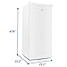 Commercial Cool Upright Freezer, Stand Up Freezer 5 Cu Ft with Reversible Door, White