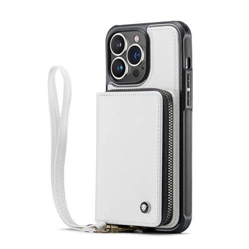 Housse portefeuille iPhone 16 Pro Max blanc pour vos sorties