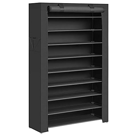 SONGMICS 10-Tier Shoe Rack with Cover Cover