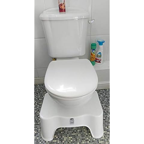 9" Bathroom Toilet Stool, Medically Tested Squatting Toilet Stool, Non-invasive Remedy for Haemorrhoids, Constipation, IBS, Flatulence, Bloating - Aligns Colon for Bowel Movement Cover