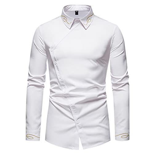 Chemise à manches longues homme double boutonnage blanche pour vos réunions d'affaires