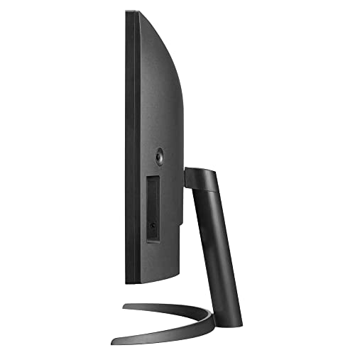 LG 34WQ60C Curved UltraWide Monitor, 34 inch (86.7 cm) IPS QHD, Multitasking with Ease, Color Calibrated - Display Port, HDMI x 2, Black Color