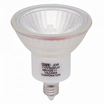 YASU　※電球付き Amazon | ヤザワ UVカット機能付 ハロゲン電球 《エコクール