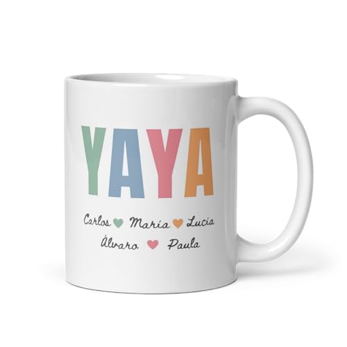 Imagen de Mugy Taza Para Abuela Regalo Abuela Día de la Madre Taza Yaya de Cerámica Regalo Cumpleaños Taza 330 ml