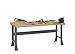 Tennsco WB-1-3060W-MGY Flared Leg Workbench, Butcher Block Top, 60" Width, 30" Length, 33 2" Height, 3800 lbs. Load Capacity, Medium Grey