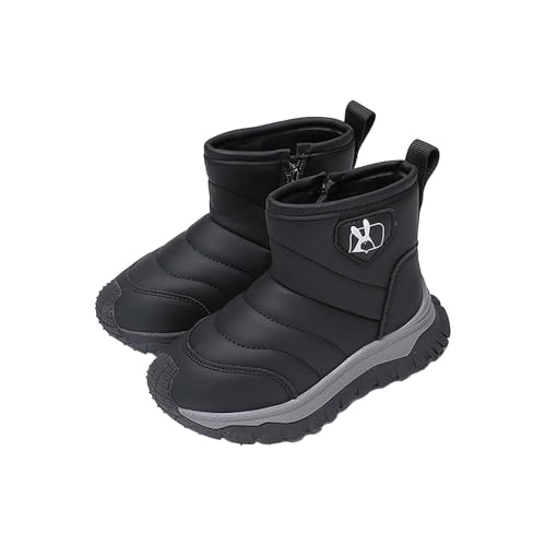 Boys Girls Kids Snow Boots W𝐚terproof Anti-Ski𝐝 Winter Outdoor Shoes Toasty-Dry Water-Resistan𝐭 Boots for Toddlers