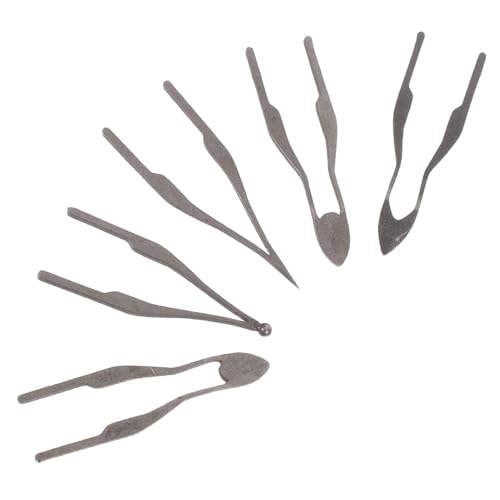 Gadpiparty puntas de alambre para trabajar la madera accesorios del kit de herramientas de pirograbado puntas de alambre de pirograbado artesanal reemplazo de pluma de leña Dark Grey