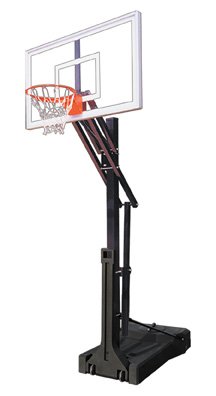 OmniSlam Select Steel-Acrylic-HDPE Portable Basketball System Black
