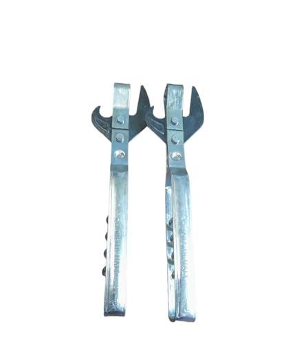 Set 2 Pz Apriscatole a tre usi, in acciaio temperato