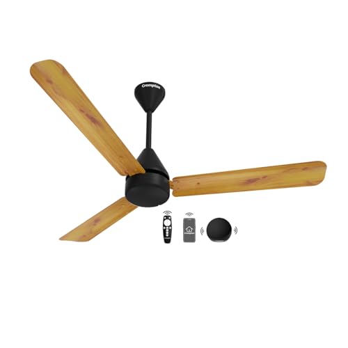 Crompton Energion Hyperjet Smart 1200mm BLDC Ceiling Fan | Wi-Fi, Bluetooth & Remote | Alexa & Ok Google | BEE 5 Star Energy Rated | High Air Delivery | 2 Year Manufacturer Warranty | Light Pinewood Crompton Energion Hyperjet Smart 1200mm BLDC Ceiling Fan | Wi-Fi, Bluetooth & Remote | Alexa & Ok Google | BEE 5 Star Energy Rated | High Air Delivery | 2 Year Manufacturer Warranty | Light Pinewood