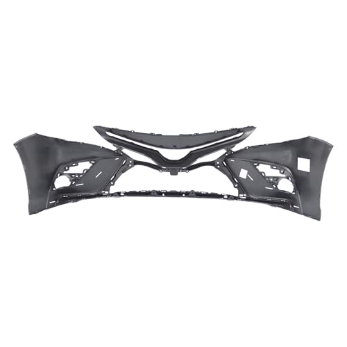 Image of Compatible with Toyota Camry 2021-2023 Front Bumper Cover | Primed, Without Parking Sensor Holes, Sedan, Ready to Paint, OEM 521190X954, TO1000471