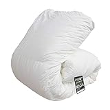 羽毛布団 シングル ハンガリー産 ホワイト マザーダックダウン 95% 二層立体 ツインキルト 無地キナリ 60サテン 超長綿 国産 掛け布団 CIL ブラックラベル ダウンパワー440 日本製