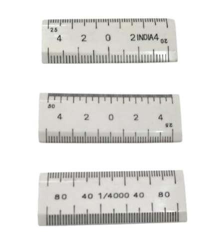 Image of Patwari Survey Scale 2 Inch with 20:25, 25:50 & 1:4000 Divisions - Land Measurement & Mapping Scale | Pack of 3