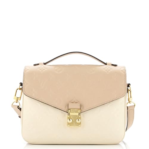 Pre-Loved Pochette Metis Monogram Empreinte Leather, Neutral