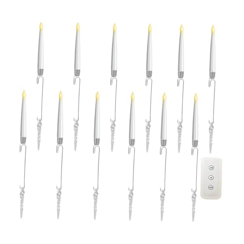 Bougies LED sapin de Noël télécommande bougies coniques décoration mariage - 2